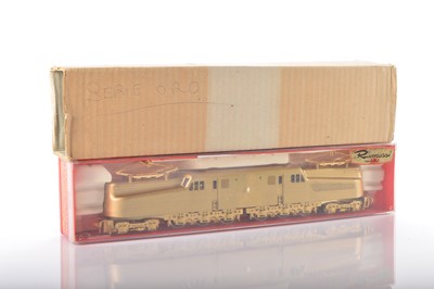 Lot 630 - Rivarossi for AHM boxed American HO Gauge PRR 5160 gold painted plastic simulated brass body  GG1 4-6-6-4 Electric Locomotive