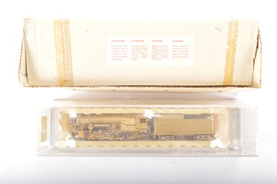 Lot 631 - Rivarossi boxed American HO Gauge 21224 Indiana Gold Belt gold painted plastic simulated brass 0-8-0 Locomotive and Tender