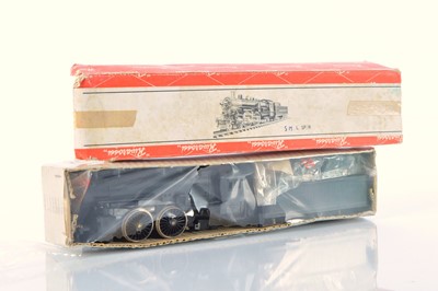 Lot 641 - Rivarossi boxed American HO Gauge unmade kit black SM L SP/R Steam Locomotive and Tender