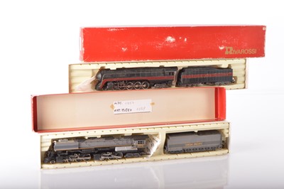 Lot 644 - Rivarossi boxed American HO Gauge metal Norfolk and Western 4-8-4 and plastic UP Challenger 4-6-6-4 Streamline Steam Locomotives and Tenders (2)