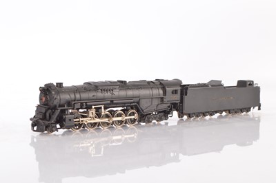 Lot 664 - Japanese brass model unboxed American HO Gauge all metal Union Pacific 'Texas' 2-10-4  No 3692 Steam Locomotive and Tender