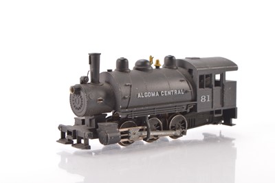 Lot 675 - Unbranded unboxed American HO Gauge Algoma Central No 81 0-6-0 metal Steam Saddle Tank Locomotive