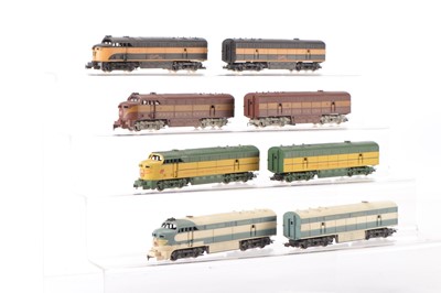 Lot 683 - Rivarossi unboxed American HO Gauge Various Railroads Fairbanks-Morse C-Liner Diesel Locomotives A and Units (8)