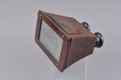 Lot 427 - A late 19th Century wooden Brewster-pattern Stereoscope