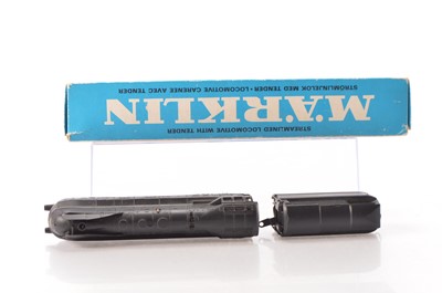 Lot 696 - A boxed vintage Marklin HO Gauge 3-rail German (DR) Streamlined 4-6-2 Locomotive and Tender