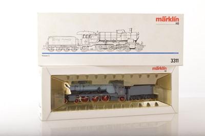 Lot 709 - A later Marklin "White-box" series HO Gauge 3-rail DR Pacific Locomotive and Tender