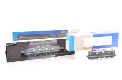 Lot 741 - Pair of Roco HO Gauge SBB-FFS green Electric Locomotives (2)