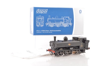 Lot 751 - Dapol 0 Gauge Modern issue Ref: S7-007-011 0-6-0 GWR BR black Pannier Tank Loco