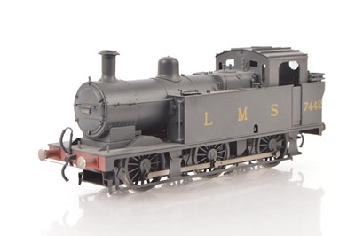 Lot 771 - Tower Models Sancheng (China) 0 Gauge modern issue 0-6-0 LMS weathered black Jinty Tank Loco