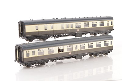 Lot 800 - Heljan 0 Gauge Modern issue BR Brown and Cream Collett Western region coaches (2)