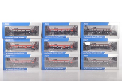 Lot 804 - Dapol 0 Gauge Modern issue Group of MGR HAA Coal Hoppers (9)