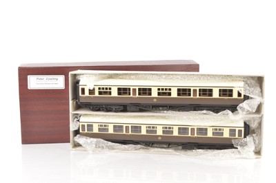 Lot 815 - Peter Cowling 0 Gauge Finescale 0 Gauge pair of Collet GWR Passenger coaches (2)