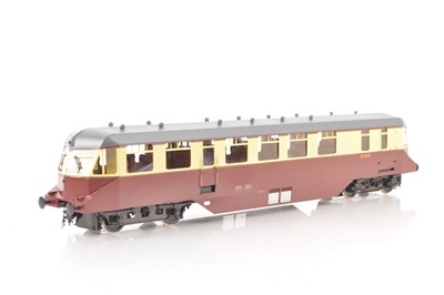 Lot 826 - Tower Models (Sancheng - China) 0 Gauge Modern issue BR ex GWR Crimson & Cream Diesel Railcar