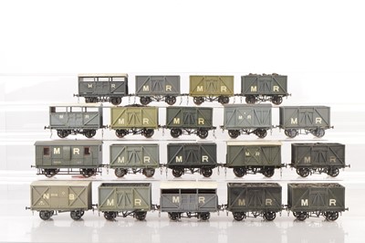 Lot 836 - Aitch Moldings and other Commercial manufactures Finescale 0 Gauge Kitbuilt MR Goods wagons (19)