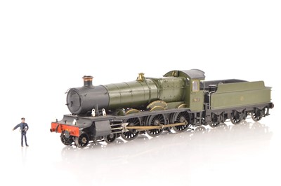 Lot 845 - Unknown make Kitbuilt 0 gauge Finescale 4-6-0 Loco & Tender GWR green Manor class 'Garsington Manor'