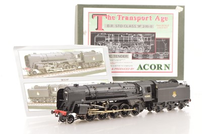 Lot 852 - Acorn 0 Gauge Finescale Kitbuilt 2-10-0 Loco & Tender BR black class 9F