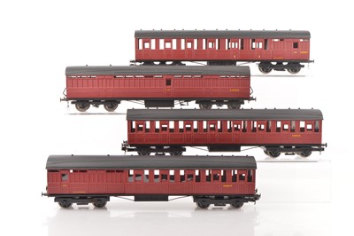 Lot 860 - Ian Kirk or similar 0 Gauge Finescale plastic Kitbuilt BR (Ex LNER) Eastern Region Suburban Passenger coaches (4)