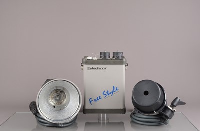 Lot 450 - An Elinchrom Free Style Portable Studio Flash Kit