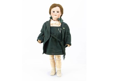 Lot 209 - A large Ernst Heubach 250 school girl doll