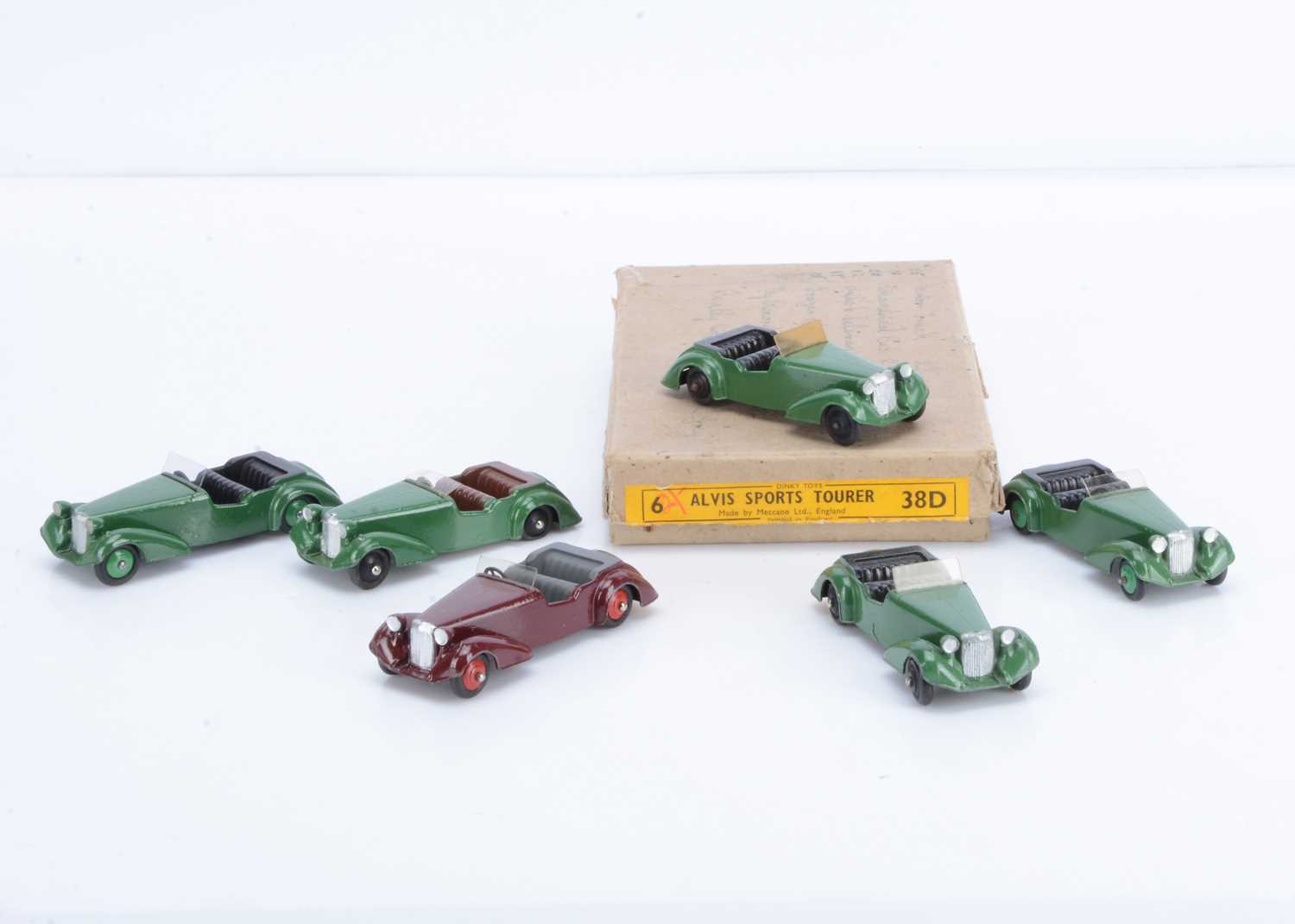 Lot 12 - A Dinky Toys 38d Alvis Sports Tourer Trade Box