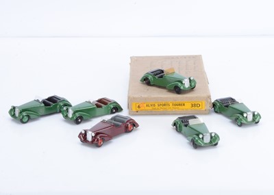 Lot 12 - A Dinky Toys 38d Alvis Sports Tourer Trade Box