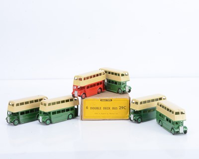 Lot 21 - A Dinky Toys 29c Double Deck Bus Trade Box