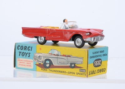 Lot 61 - A Corgi Toys 215S Ford Thunderbird Open Sports