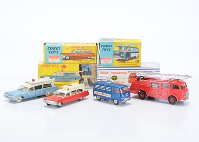 Lot 68 - Corgi & Dinky Toy Emergency Service Vehicles