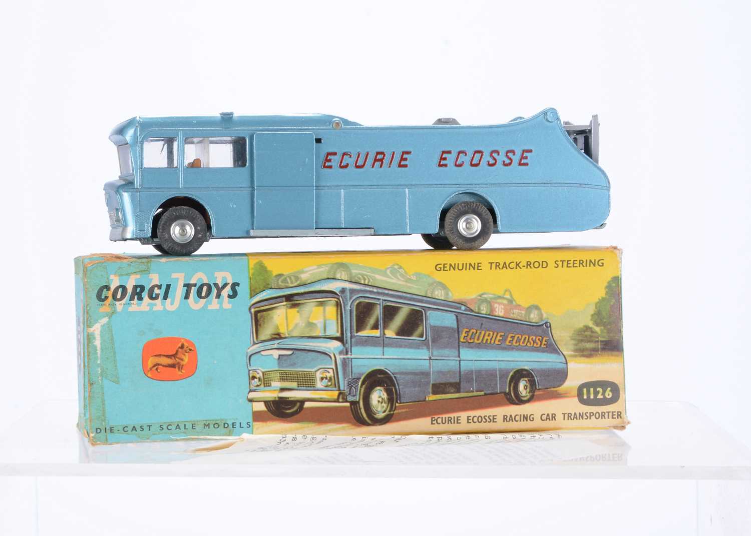 Lot 71 - A Corgi Major Toys 1126 Ecurie Ecosse Racing Car Transporter