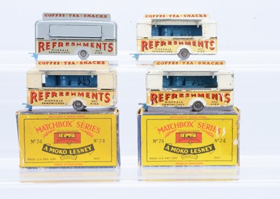 Lot 96 - Two Boxed Matchbox Lesney 74a Refreshments Canteen Models