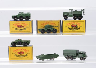 Lot 107 - Matchbox Lesney 1-75 Series Military Vehicles