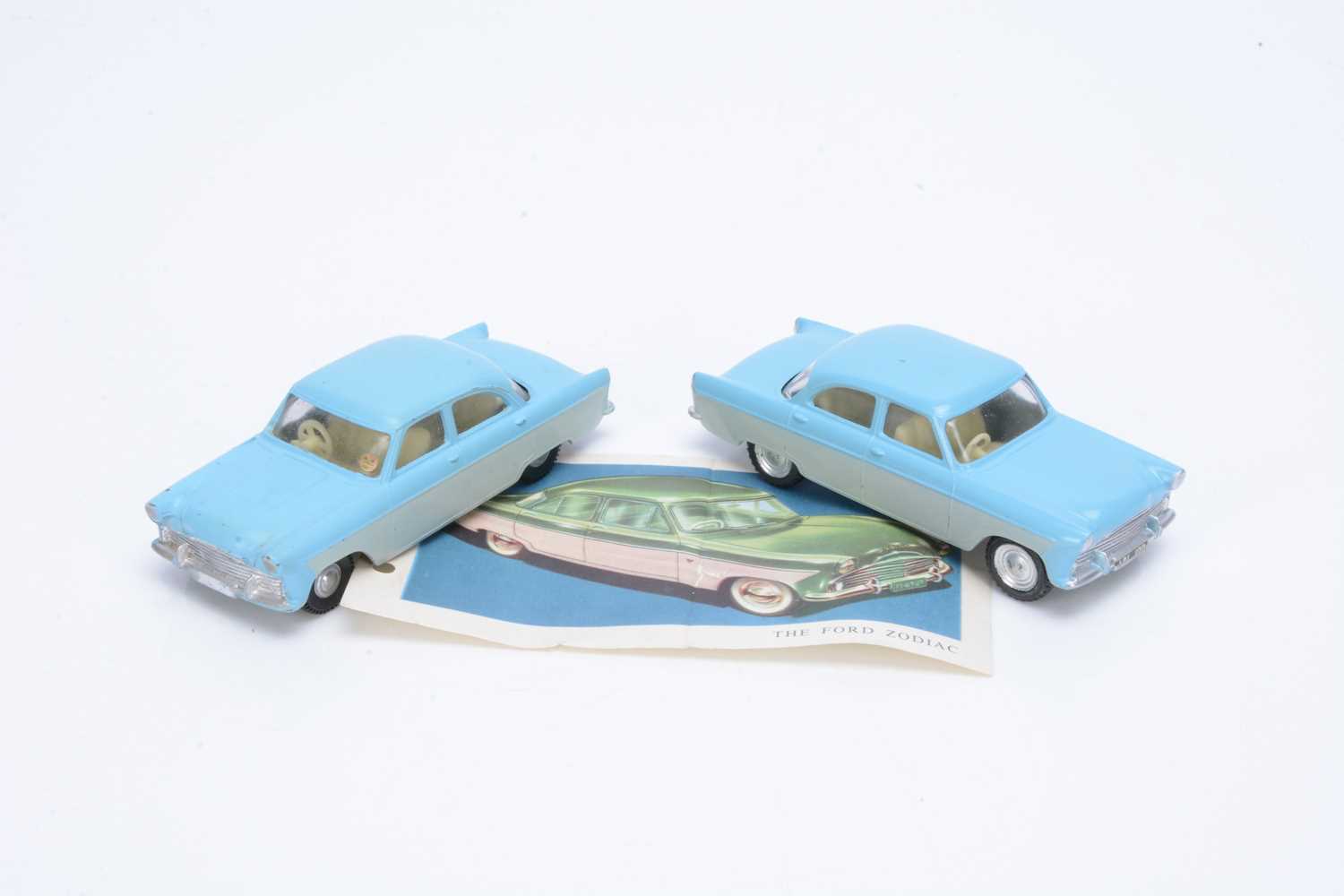Lot 123 - Two Unboxed Tri-ang Spot-On No.100 Ford Zodiac Models