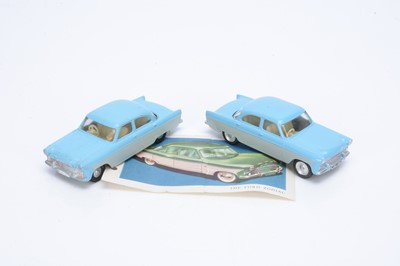 Lot 123 - Two Unboxed Tri-ang Spot-On No.100 Ford Zodiac Models