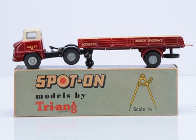 Lot 129 - A Boxed Tri-ang Spot-On No.111A/1 Ford Thames Trader Articulated Flat Float With Sides