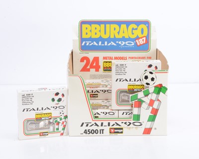 Lot 146 - Bburago 1/87 Italia 90 Ferrari F40 Key Holder Shop Counter Trade Box