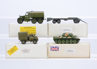 Lot 167 - B & B Military 1:60 Scale White Metal Models