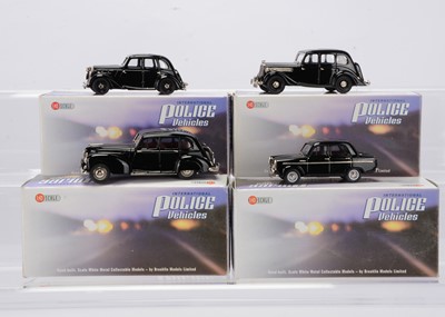 Lot 176 - Brooklin 1:43 Scale White Metal International Police Vehicles