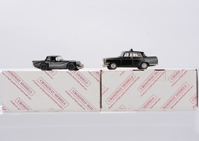 Lot 179 - Crossway Models 1:43 Scale White Metal Police Vehicles