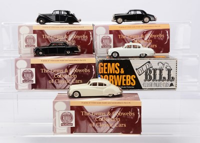 Lot 185 - Gems & Cobwebs 1:43 Scale White Metal Police Vehicles