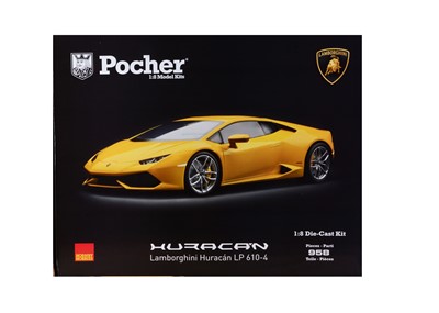 Lot 204 - A Pocher Hornby 1:8 Scale Model Kit - Lamborghini Huracan LP 610-4 Coupe (Giallo Midas)