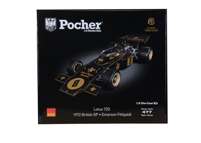 Lot 208 - A Pocher Hornby 1:8 Scale Model Kit - Lotus Ford 72D 1972 British GP (Emerson Fittipaldi)