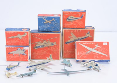 Lot 263 - 1960's Siku F-Series 1:250 Scale Model Aircraft