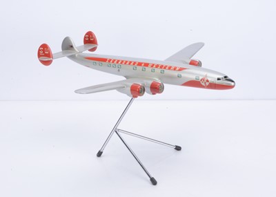 Lot 266 - A 1950's Raise Up 1:72 'Seaboard & Western' Airlines L-1049 Lockheed Super Constellation Travel Agency Display Model