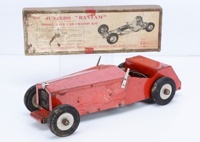 Lot 287 - A Diesel-engined model Racing Car based on 'Juneero' components and unmade Bantam Chassis Kit