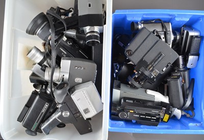 Lot 542 - Four Crates of 8mm and Super 8 Cine Cameras