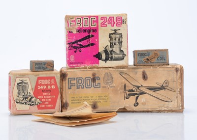 Lot 305 - Boxed 'FROG' Model Aero Engines and accessories (6)