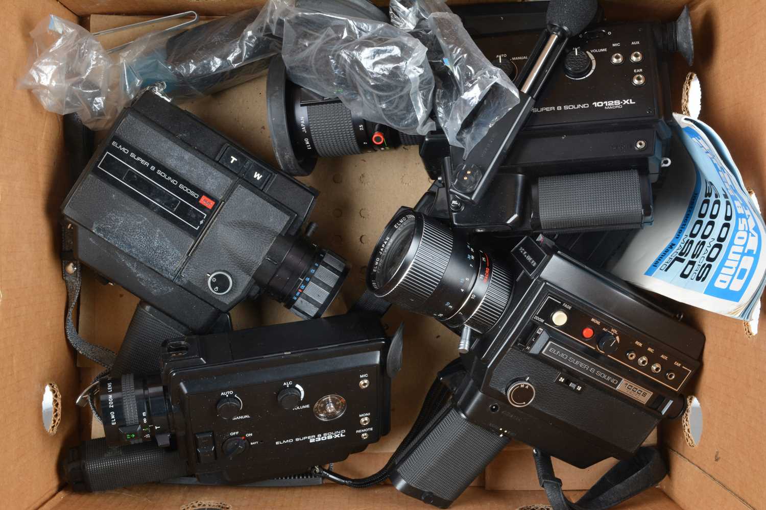 Lot 543 - A Group of Elmo Super 8 Sound Cine Cameras
