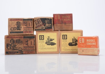 Lot 307 - Boxed 'ED' Model Diesel Engines of various eras (7)