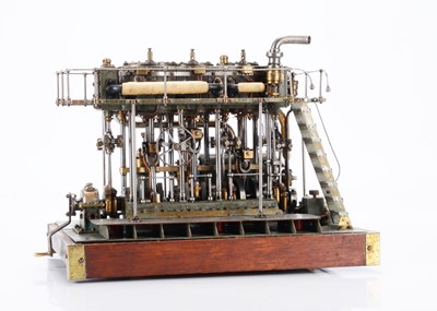 Lot 312 - A finely-made model triple-expansion Marine Compound Engine