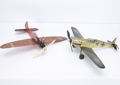 Lot 313 - Two small Diesel-engined Control-line Model Monoplanes